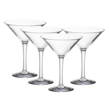 Plastic Martini Glasses 10oz - Set of 4
